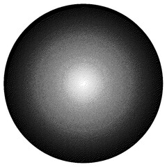 Radial halftone pattern texture. Vector black and white radial dot gradient background for retro, vintage wallpaper graphic effect. Monochrome pop art dot overlay for poster illustration