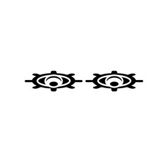 Eyes icon. Logo sign. Optics eps ten