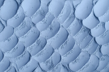 Light blue bentonite clay powder (alginate, facial mask, eye shadow, body wrap) texture close up,...