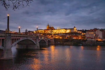 View on Hradcany in Prague