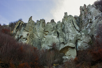 Beautiful rocks in the mountains.