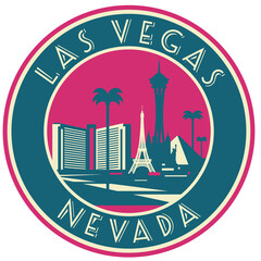 Las Vegas Nevada skyline symbol © mauromod