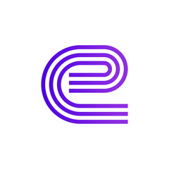 Letter E logo icon design template elements. vector illustration