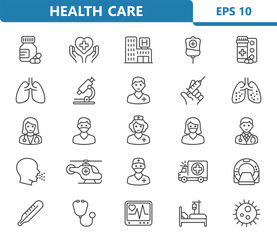 Healthcare, Health Care, Medical, Medicine, Hospital Icons