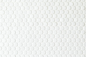 White circle seamless texture of mosaic.