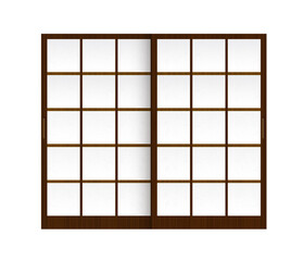 Shoji ( japanese traditional doorwindow ) vector illustration