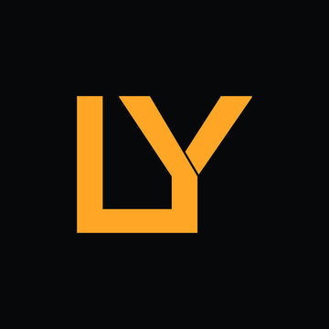 ly letter logo design 