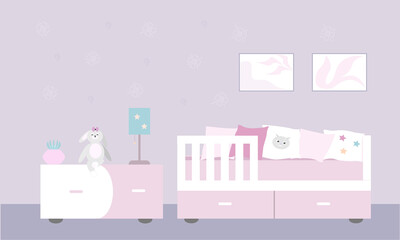 Cute baby room for girls
