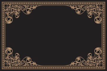 Vintage Frame With Ornament