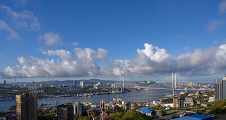 Vladivostok cityscape at daylight view.