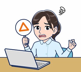 看護師の服を着た女性