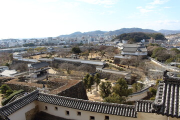 Obraz premium 姫路城 城内 曲輪 白鷺城 Himeji Castle Shirasagi Castle inside