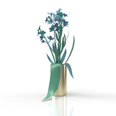 decorative plant on white background