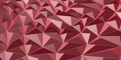 Naklejka premium Triangle Poligon Red Abstract futuristic Background