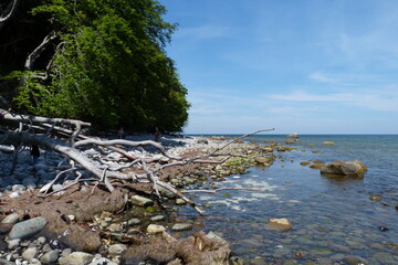 Wilde Küste am Meer Stubbenkammer Rügen