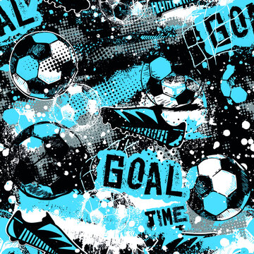 abstract grunge football pattern. Grunge background for boys. For fashion textiles, sports clothing, vinyl, and more