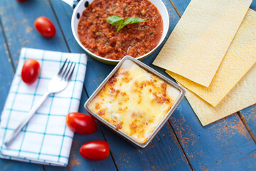Homemade lasagna