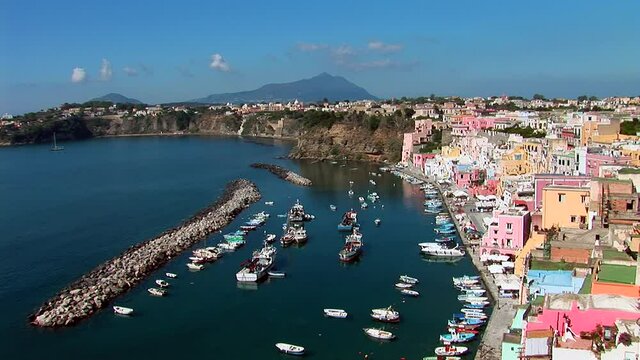 Procida island, the Corricella bay