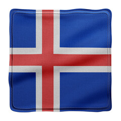 Iceland 3d flag
