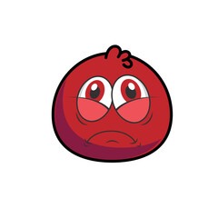 funny cartoon red monster