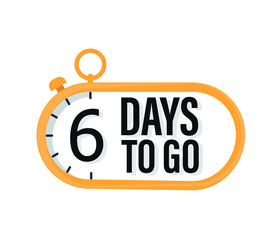 Design template for post, blog of social network, media. Flat isolated layout with timer countdown.