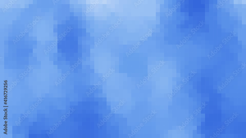 Poster abstract blue pixel background for website. mosaic of squares. vector illustration