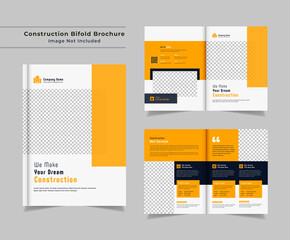 Construction Bifold Brochure Template