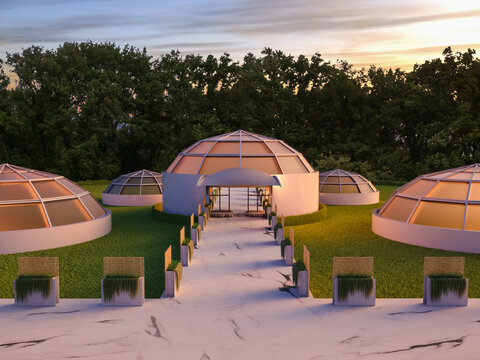 Domed houses