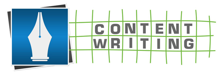 Content Writing Green Blue Box Lines Grid Horizontal 