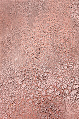 Old cracked texture brown paint, background.