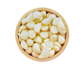 Garlic collection Isolated on white background
