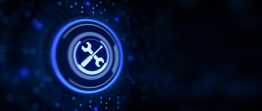 Technical support Customer service concept on virtual screen.