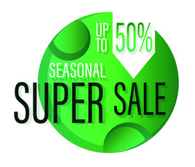 Modern Big Sale Banner Design Set with discount label isolated on white background.
