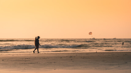 Lifeguard looking beach in goa