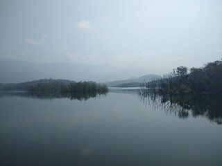 Fototapeta na wymiar Peppara dam reservoir, Thiruvananthapuram Kerala
