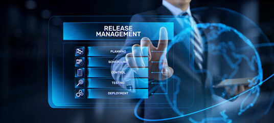 Release management software development and testing concept.