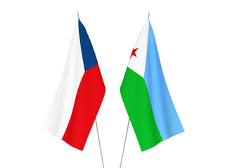 Republic of Djibouti and Czech Republic flags