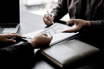 The company's procurement manager is contracting a partner company, accepting large amounts of...