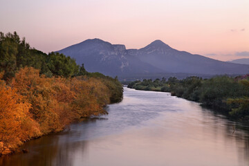 Landscape near Orosei. Province of Nuoro. Sardinia island. Italy