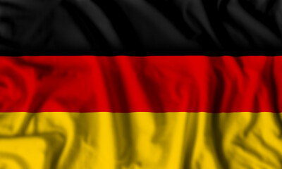 Germany flag realistic waving