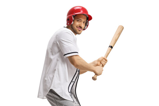 Guy Playing Baseball And Holding A Bat