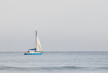 Fototapeta premium blue sea in the north of spanish coast