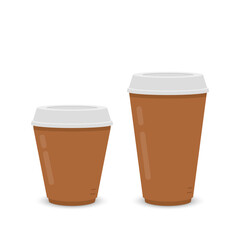 Coffee cup vector. Coffee cup on white background.