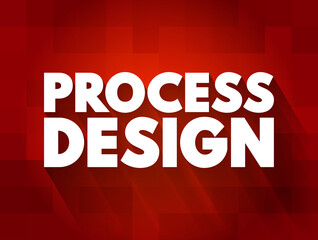 Process Design text quote, concept background