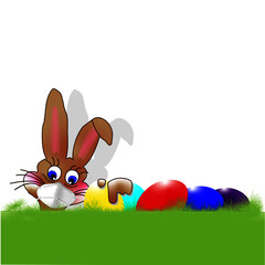vektor osterhase corona 2021
