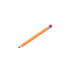 pencil school supply isometric icon vector illustration design
