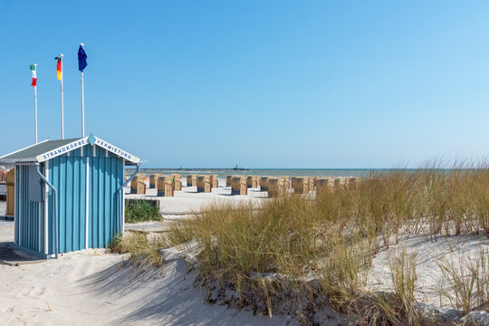 Strandstimmung im Ostseebad Gr&ouml;mitz, Schleswig-Hoilstein