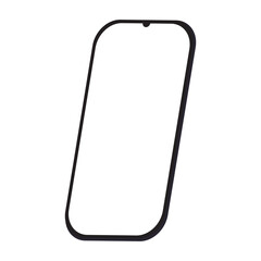 Smartphone mockup vector icon isolated on white background