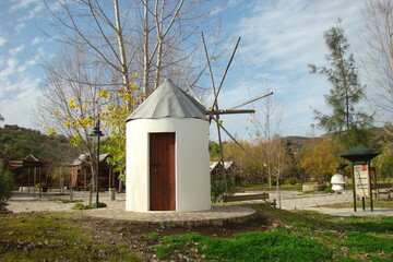 old windmill in Alcoutim, Algarve, Portugal