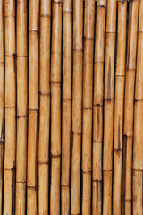 old brown bamboo plank fence texture background